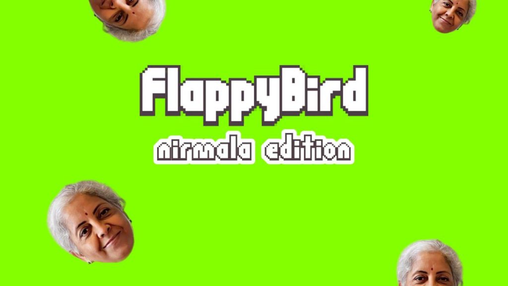 Nirmala sitharaman Flappy bird